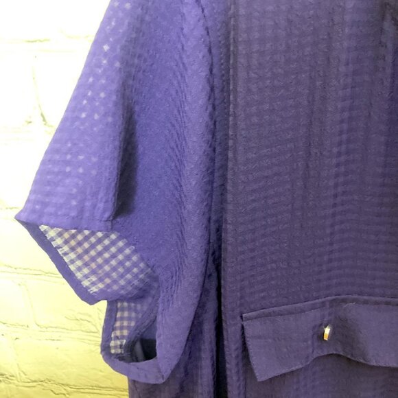 New Noir checkered purple tshirt dress - Picture 5 of 7